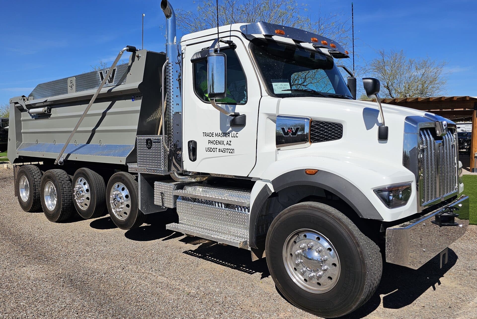 TradeMaster truck staged for delivery